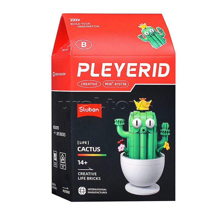 Конструктор "Растение в горшке" в ассортименте, (упак. 6шт.) в коробке