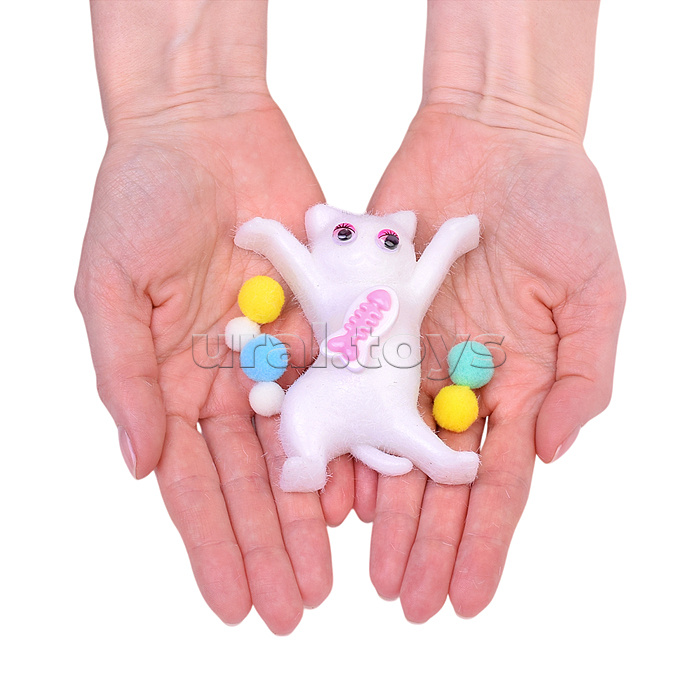 Игрушка - антистресс "Белая кошечка"