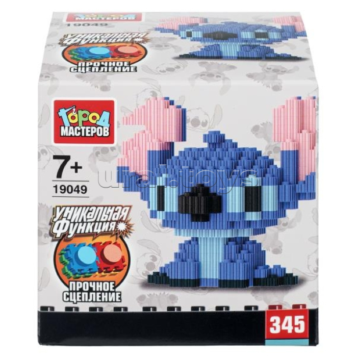 Конструктор 3D сборная фигурка "Стич" 345 дет.
