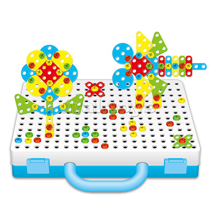 Конструктор "Дарите радость" 3D -252детали 6в1, в коробке