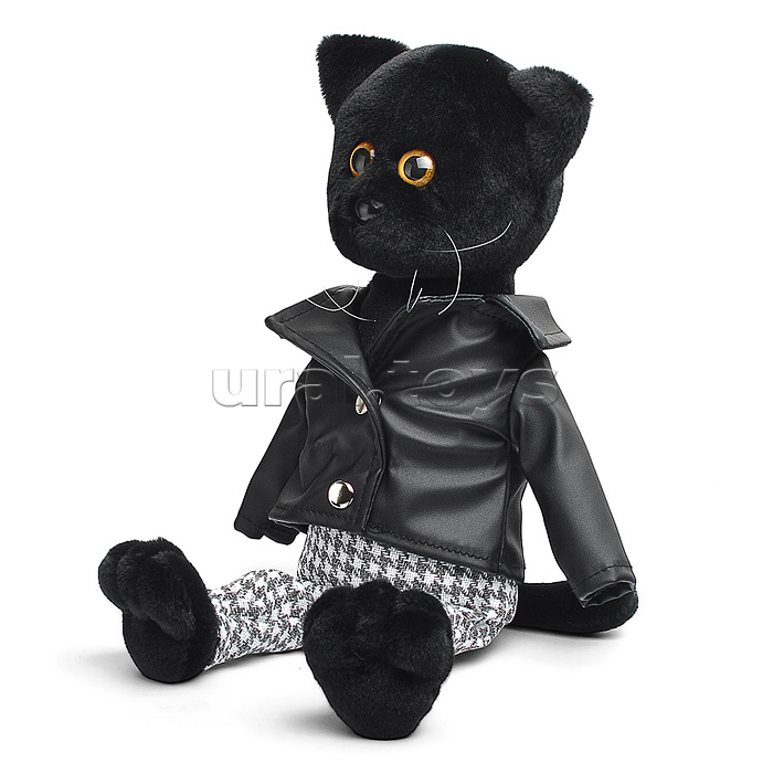 Кот Флеш в кожанке и штанах В27