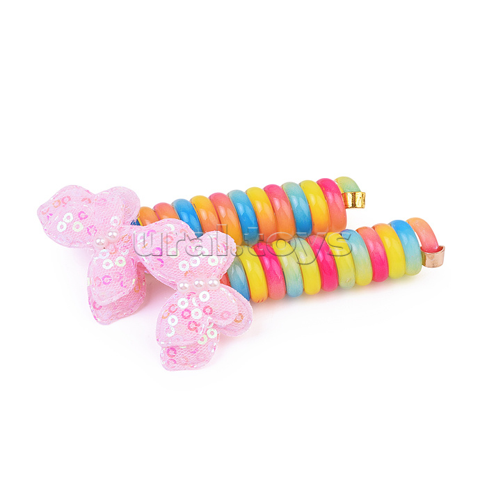 Набор заколок для волос "Радужная пружинка" (2 шт)