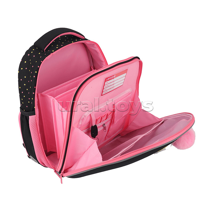 Рюкзак "Choice Lite. MooreCafe" школьный жесткий 38x29x17 см (17 л) вес 800 г, плотный износостойкий полиэстер с водоотталкивающей пропиткой, 2 отделения на молнии (одно отделение с разделителями для учебников, другое отделение с 2-мя органайзерами), 2 бо