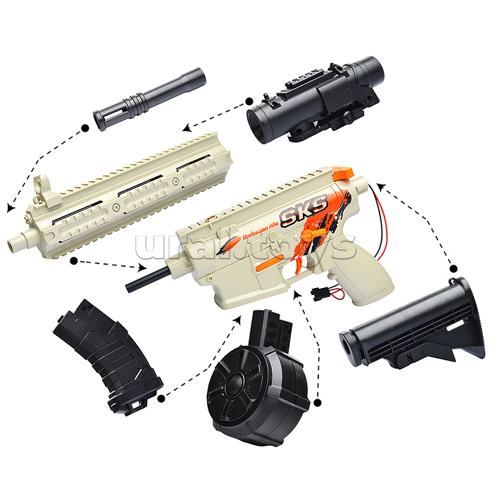 Автомат "Штурм" с водными пулями, в коробке