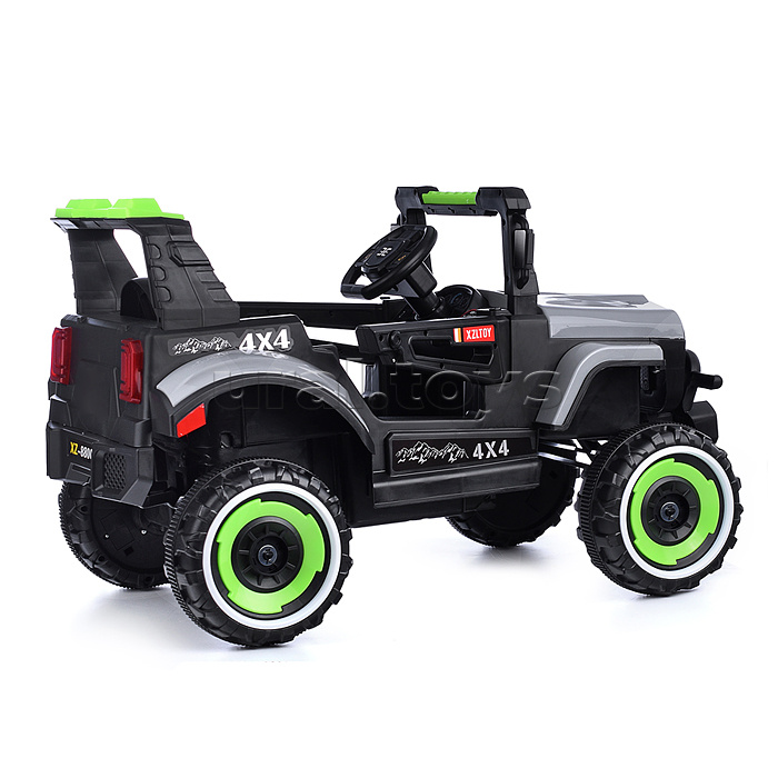 Электромобиль "Внедорожник" 12V4.5 с двойным приводом (серый)