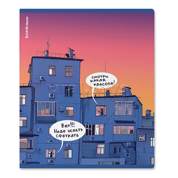 Тетрадь 48 л. клетка "Windows