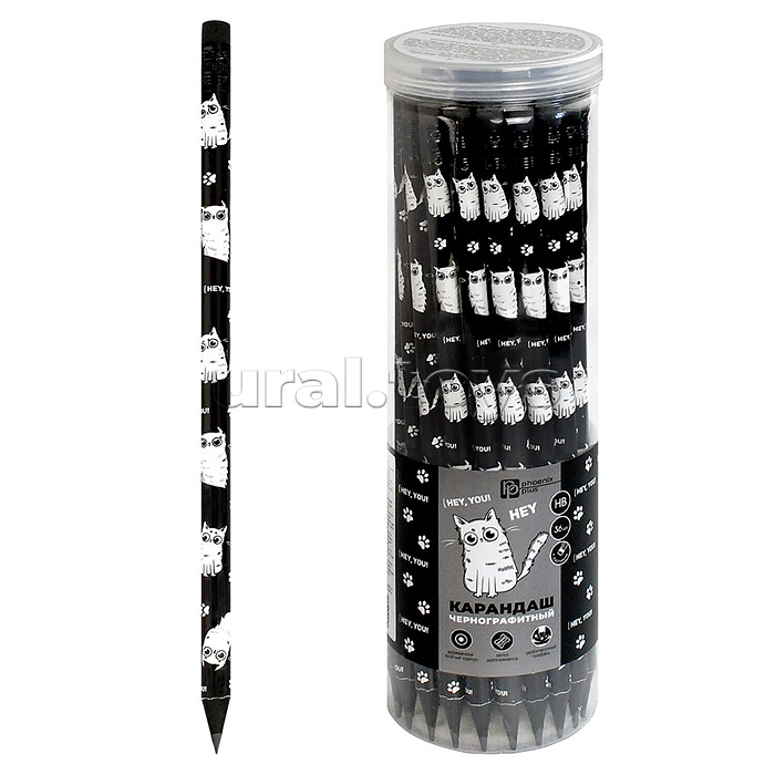 Карандаш чернографитный "Три кота" HB