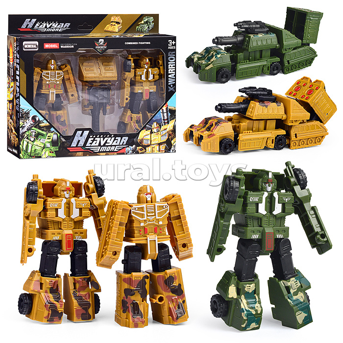Робот трансформирующийся в бронемашину, в коробке