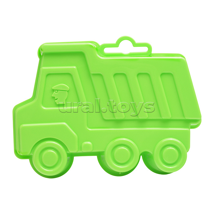 Набор №301 (в рюкзаке): "Муравей", автомобиль-самосвал + ведро малое, лопатка №5, грабельки №5, формочки (самосвал + паровоз + белочка + пёсик + котёнок + медведь), лейка малая №4