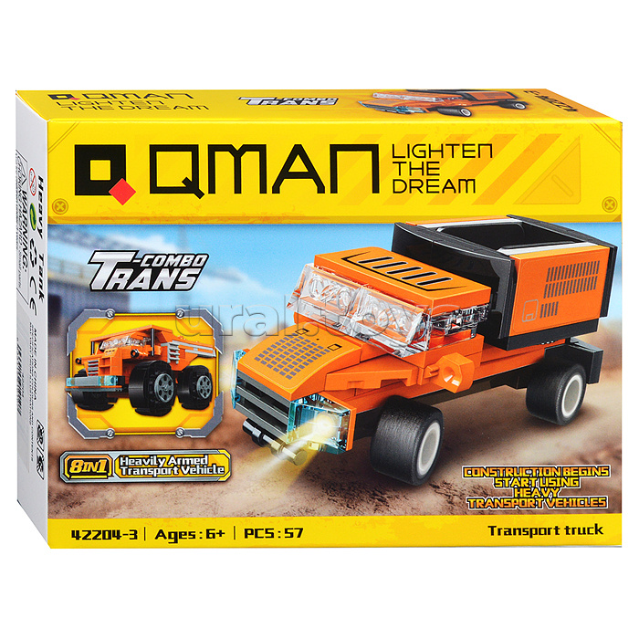 Конструктор "Строительная техника" 8 в 1, в коробке