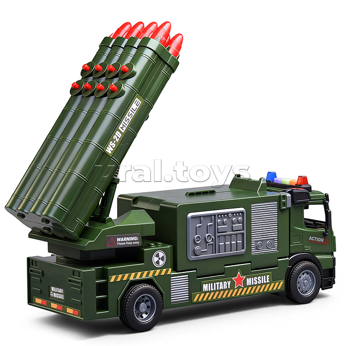 Машина -Трек "Военная доставка" (свет, звук) в коробке