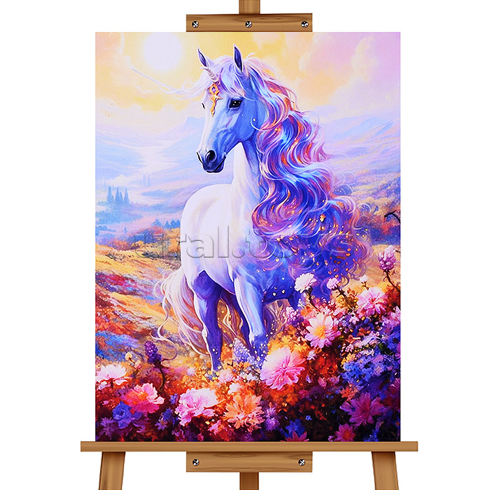 Мозаика алмазная "Прекрасный единорог" 30*40см.