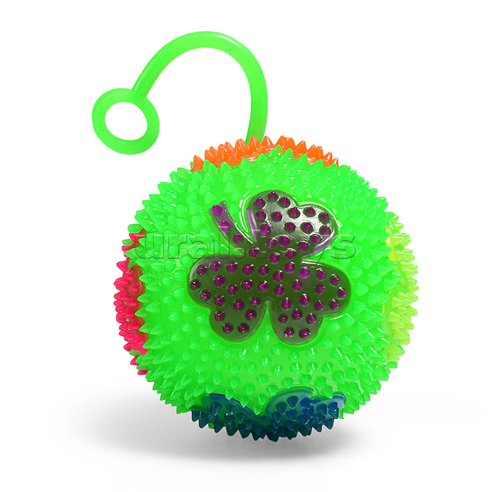 Игрушка-пищалка "Колючий клеверок" (7,5 см)  в коробке