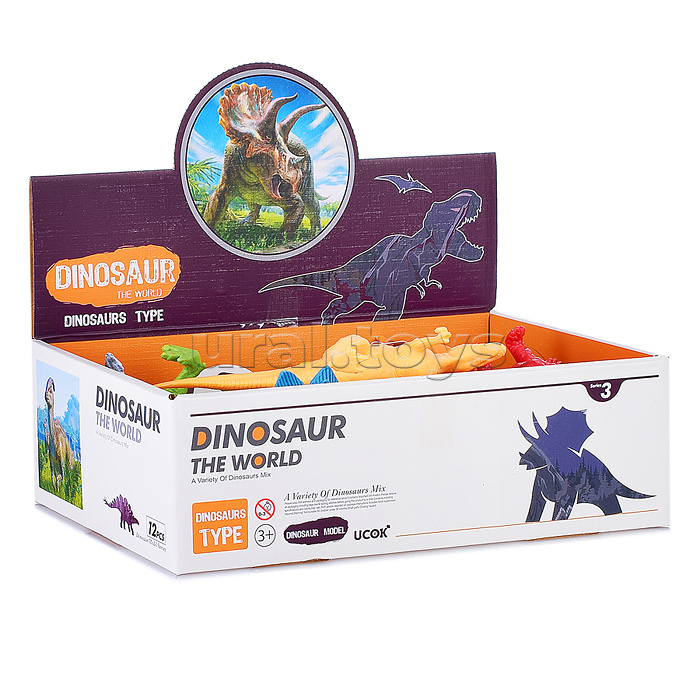 Набор животных "Динозавры" в коробке