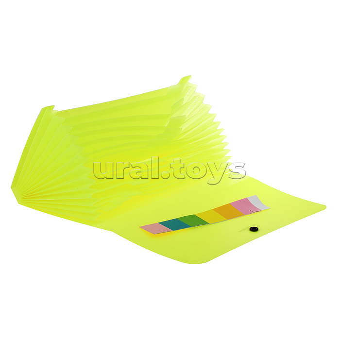 Папка-картотека пластиковая Matt Neon, с 12 отделениями, Check size, ассорти Папка-картотека пластиковая Matt Neon, с 12 отделениями, Check size, ассорти