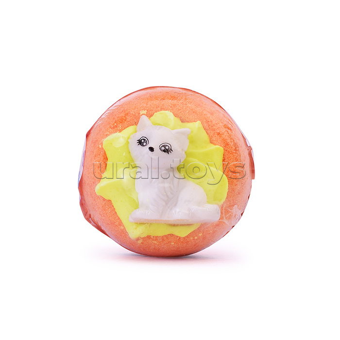 Шипучая соль для ванн 130г Чаша с пеной и игрушкой "Happyki"