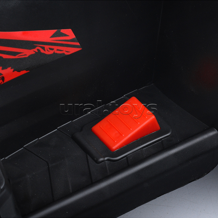 Электромобиль "Яркий старт" с родительской ручкой, на аккумуляторе 6,5V. красный