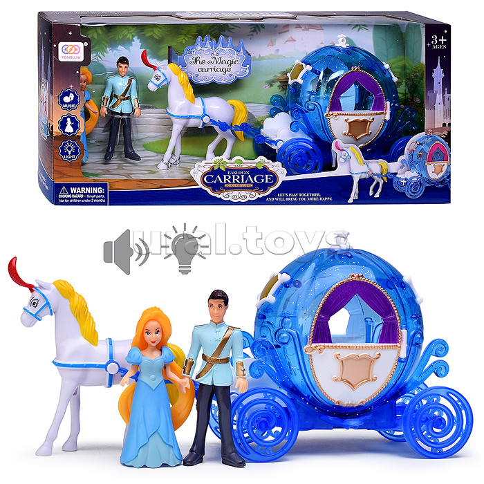 Набор карета "Путешествие в сказку-8" свет, звук, в коробке