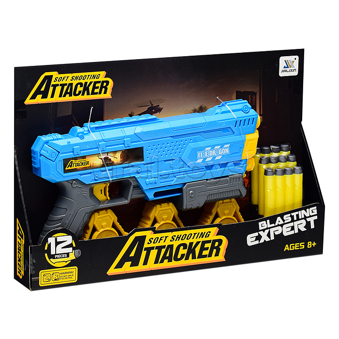 Бластер "Attacker-4" в коробке