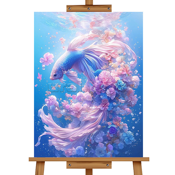 Мозаика алмазаная"Сказочная рыбка" 30*40 см