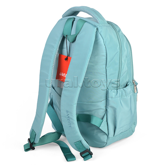 Рюкзак "Modern Concept Soft" подростковый 42x31x20 см (18 л) 500 г, текстильный, 1 отделение на молнии с уплотненным отделением для ноутбука до 15 дюймов и книг, мятный