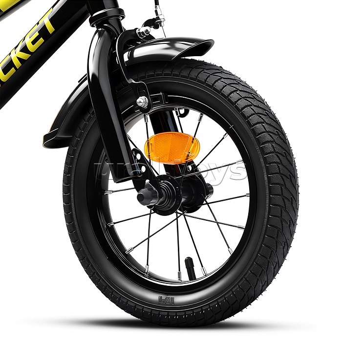 Велосипед 12" Rocket Gloss, цвет черный