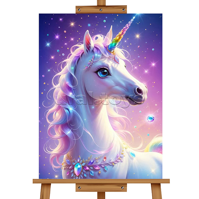 Мозаика алмазная "Единорог" 30*40см.