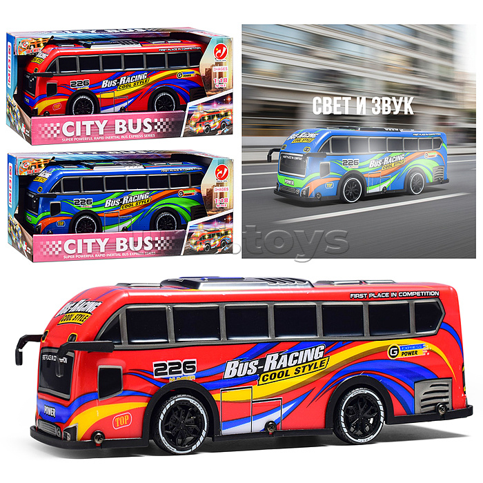 Машина "Легенда дорог" 1:18, свет, звук, в коробке