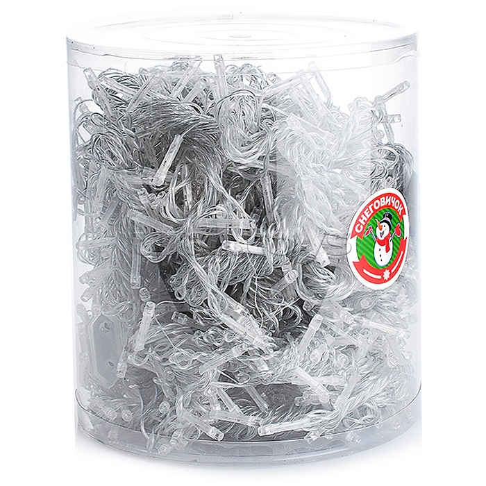 Электрогирлянда-занавес 6*3м, 640 ламп, синий в пакете