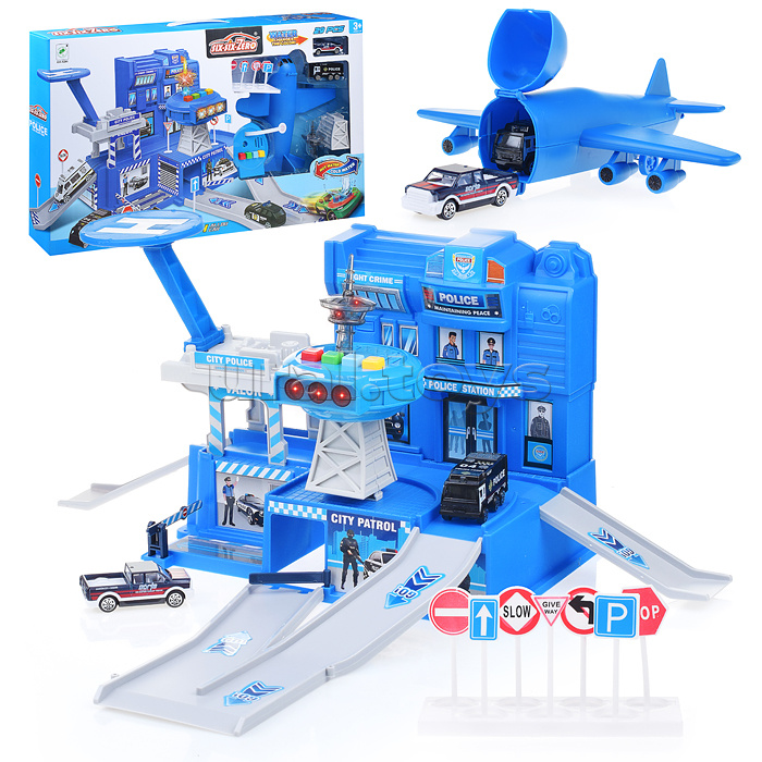 Игровой набор "Аэропорт" в коробке (синий)