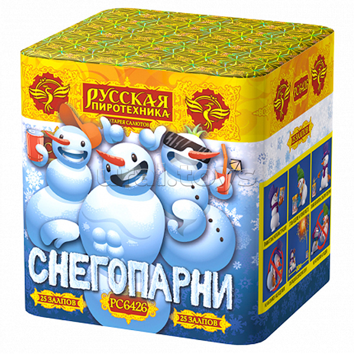 
Батарея салютов "Снегопарни" (0,9" х 25 залп.) * в кор. 9 шт. Срок до 01.04.28