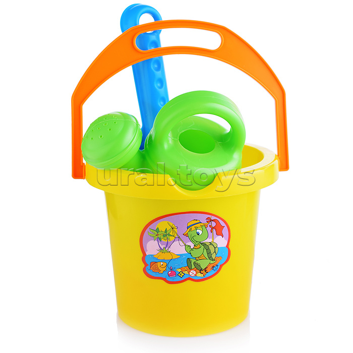 Комплект "Гамми" с совком и 2 формочками с лейкой мал.