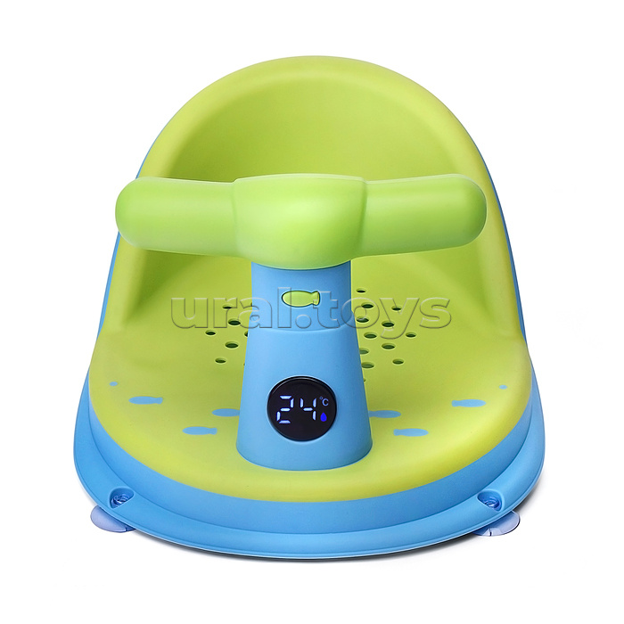 Детский стульчик - сиденье с термометром (зеленый)