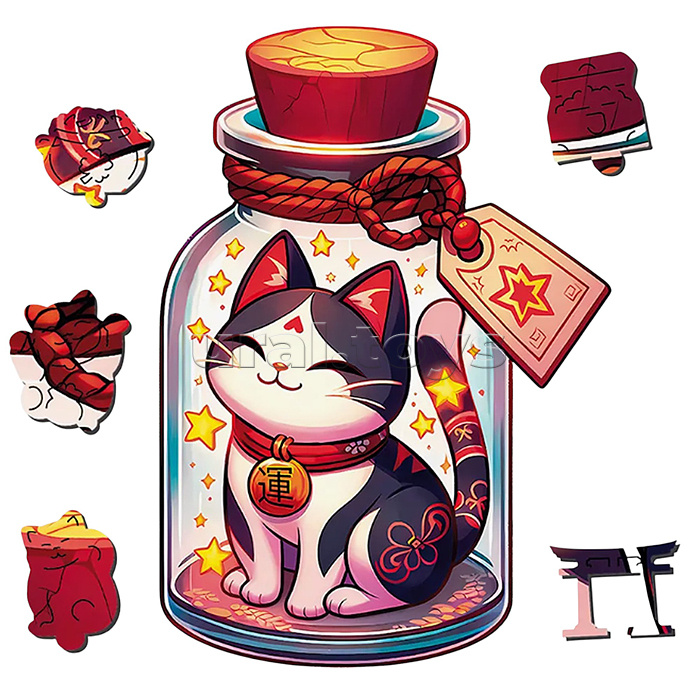 Пазл фигурный "Манеки Неко"