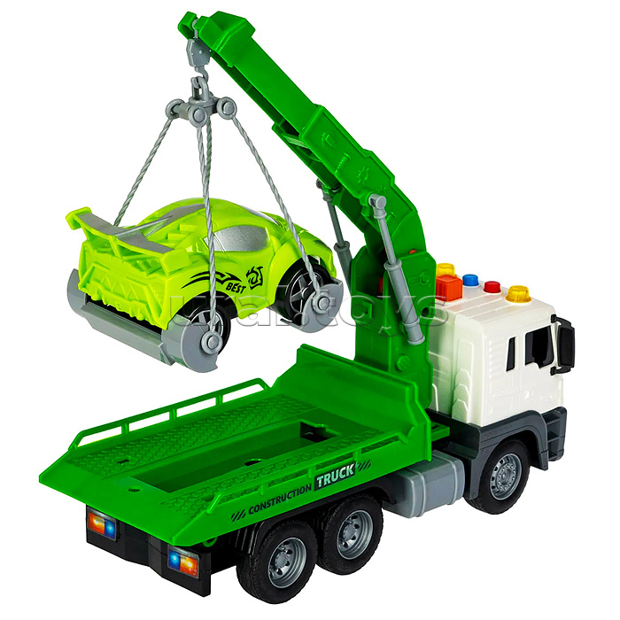 Машина пластиковая инерционная "Парк техники" Эвакуатор, многофункциональная