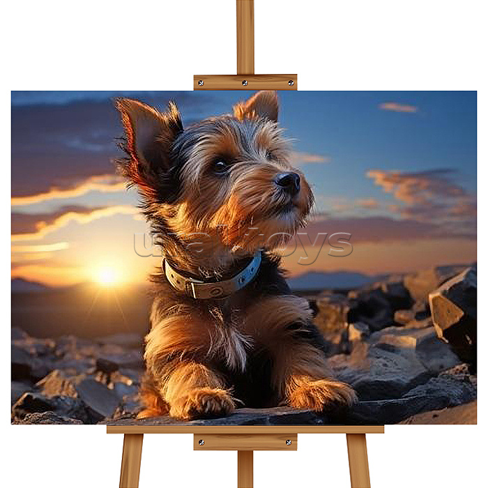 Набор для рисования "Картина по номерам 30х40 см. Йоркширский терьер"