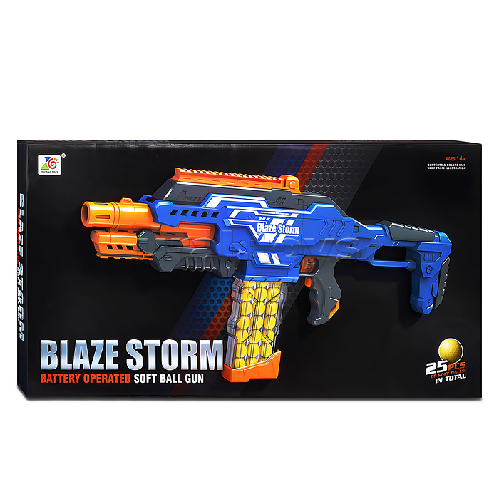 Бластер "Супер атака" с мягкими пулями, в коробке