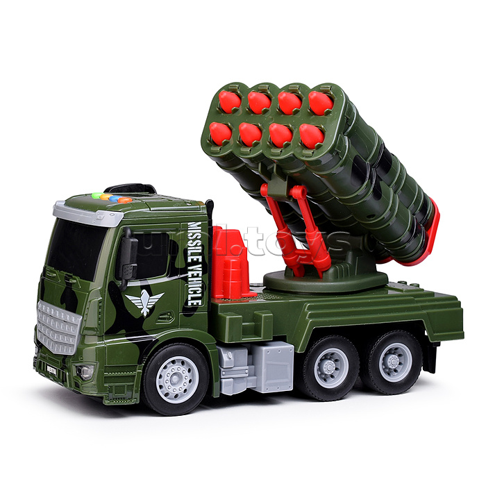 Машина "Военная спецмашина" (свет, звук)  в коробке