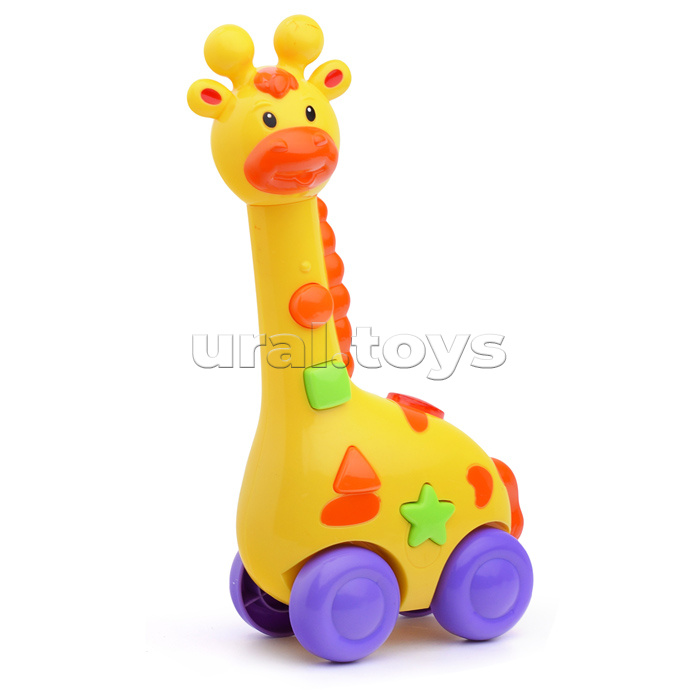 Развивающая игрушка "Жираф" со звуком и светом, в коробке