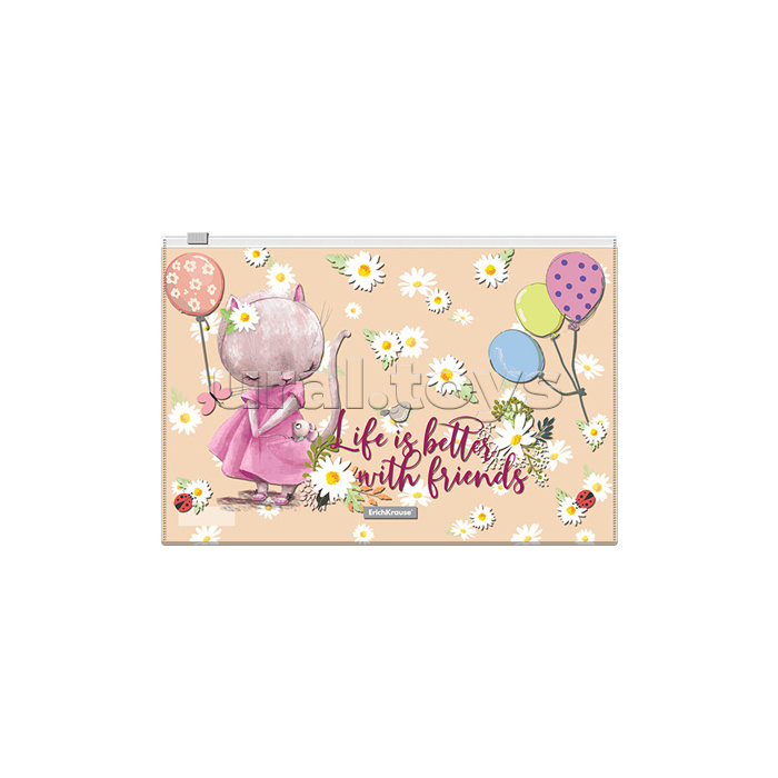 Zip-пакет пластиковый Cute Animals, B5, ассорти (в пакете по 12 шт.) Zip-пакет пластиковый Cute Animals, B5, ассорти (в пакете по 12 шт.)