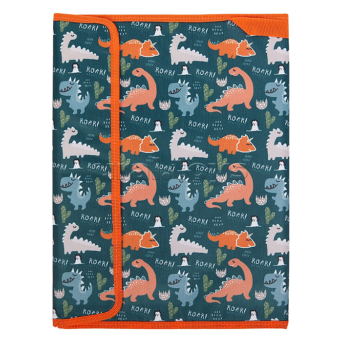 Папка детская для труда "Узор с динозаврами" 24х33 см