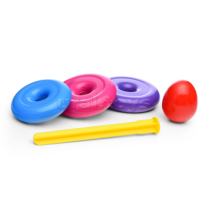 Пирамида "Капелька" 25см. 9 деталей (в сетке)