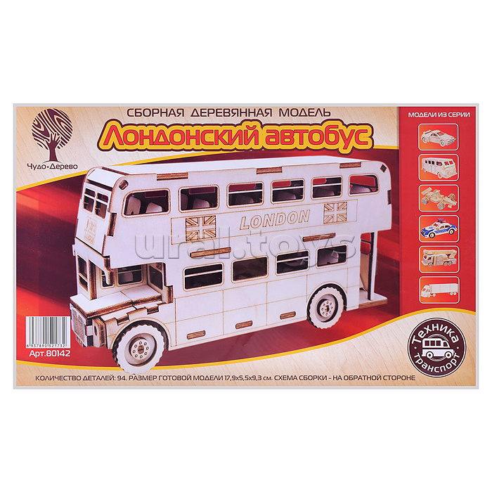 Сборная модель "Лондонский автобус"