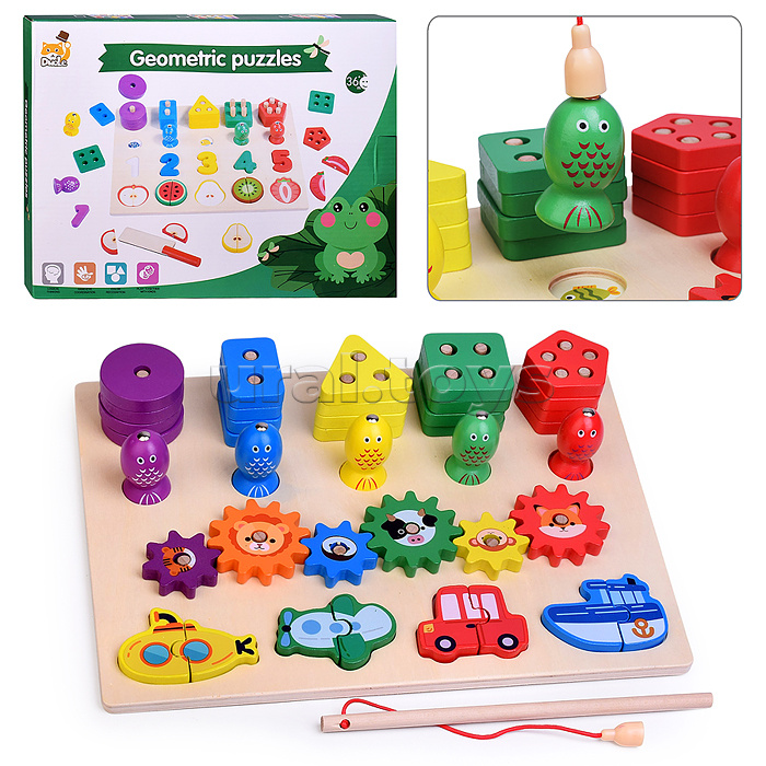 Игра развивающая "Веселая рыбалка - Машинки"