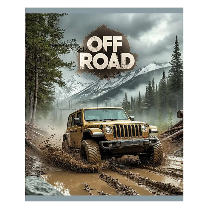 Тетрадь 48л. клетка "Off Road" А5 скрепка