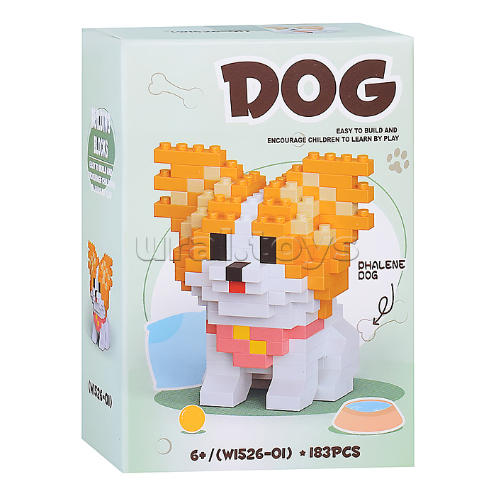 Конструктор "Собака" (183 дет.) в коробке