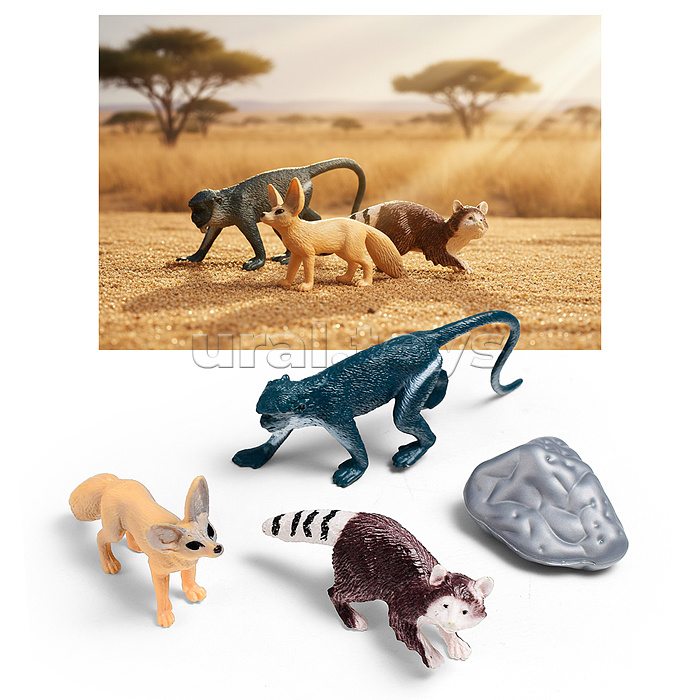 Набор животных "Тайга и тундра" в пакете