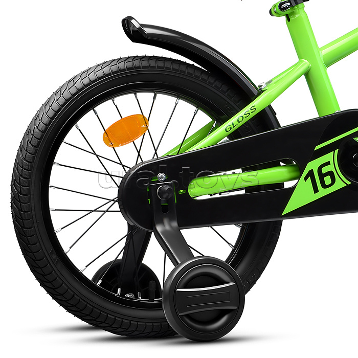 Велосипед 16" Rocket Gloss, цвет зеленый