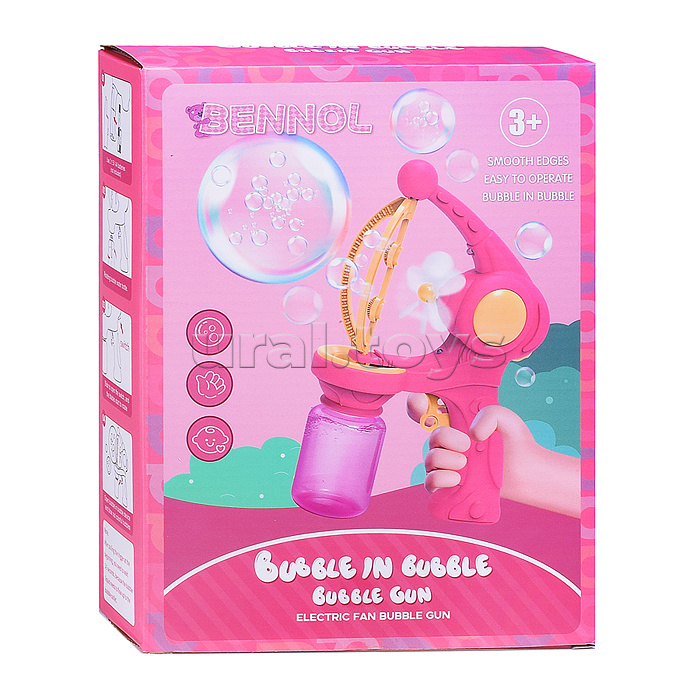 Пистолет для мыльных пузырей "Bubbles in a bubble" в коробке
