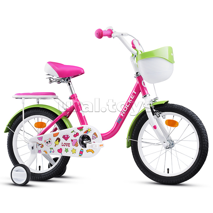 Велосипед 16" Rocket Bella, цвет розовый